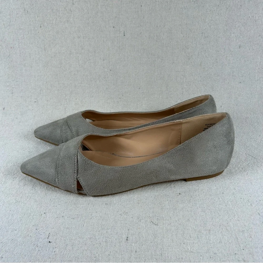 Journee Collection Women’s 8 Gray 'Winslo' Flat - Picture 5 of 9